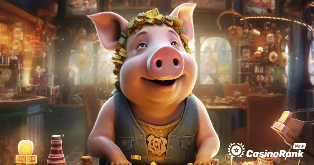 Playn GO plündert das Sparschwein nach Münzenvorrat im Piggy Blitz-Spielautomat